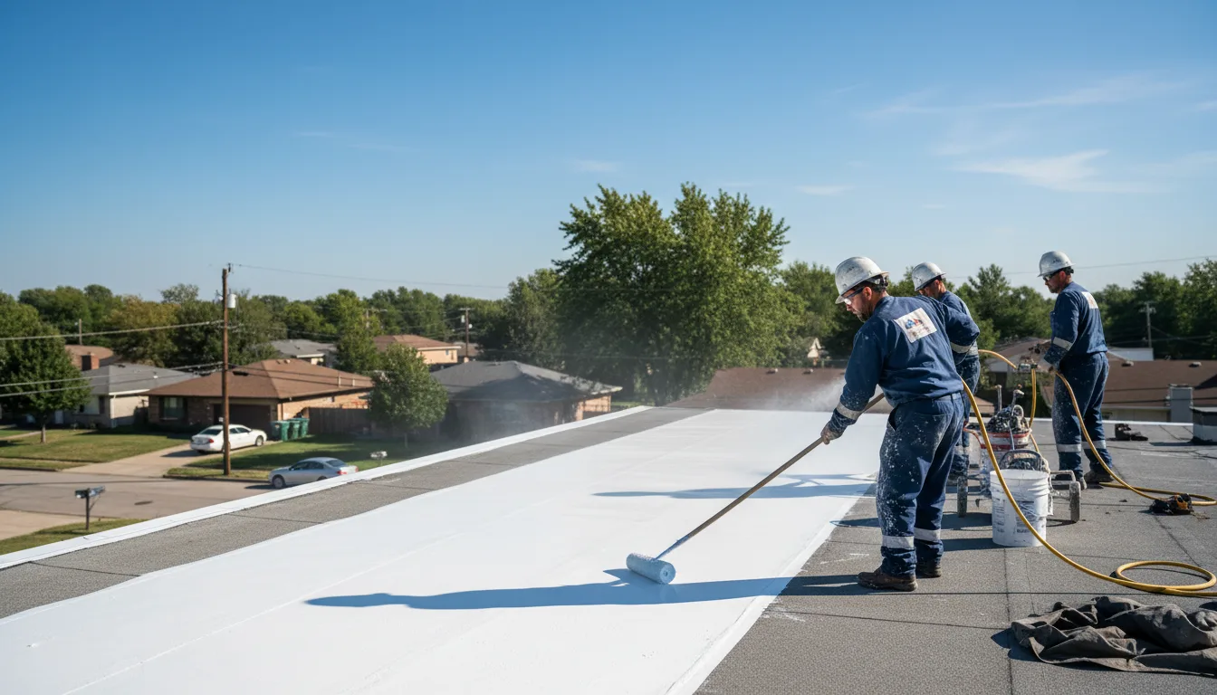 Commercial roof coating in Colcord, OK near me